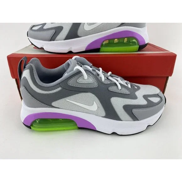 Nike Air Max 200 Gray Purple Women's Size 8 Sneakers Shoes Platinum AT6175-002 - Picture 4 of 12